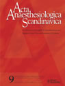 Sommaire des revues: Acta Anaesthesiologica Scandinavia
